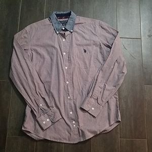 Polo button down mens top